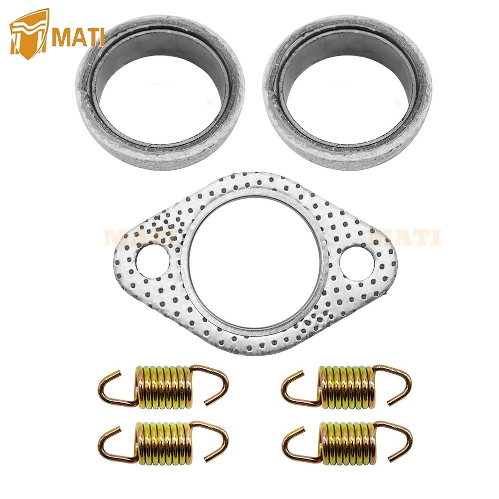 Auspuff Schalldämpfer Dichtung Dichtring Feder Überholungssatz für Polaris 01-14 Sportsman 400 450 500 Ranger 400 425 500 Scrambler 500 Hawkeye