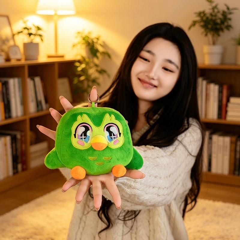 Kawaii Grünes Eulen-Stofftier Cartoon Anime Plüschtier Weiches Kuscheltier Plüschtiere Kinder Geburtstagsgeschenk