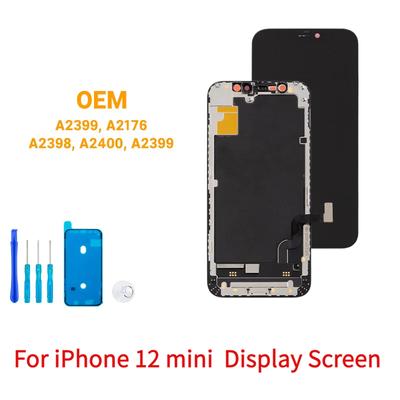 OLED dla iPhone 12 mini ekran dotykowy LCD dla iPhone 12 mini wyświetlacz LCD ekran Digitizer zgromadzenie części zamienne A2399 A2176