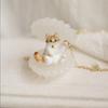 Animal Series Cat Pendant Necklace With Oil Drip Finish For Women Fashion Jewelry