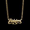Atoztide Personalized Custom Name Necklace Stainless Steel for Women Men Heart Crown Pendant Link Chain Birthday Jewelry Gift