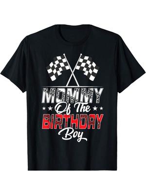 Race Car Mommy Of The Birthday Boy Racing Family Pit Crew T-Shirt
