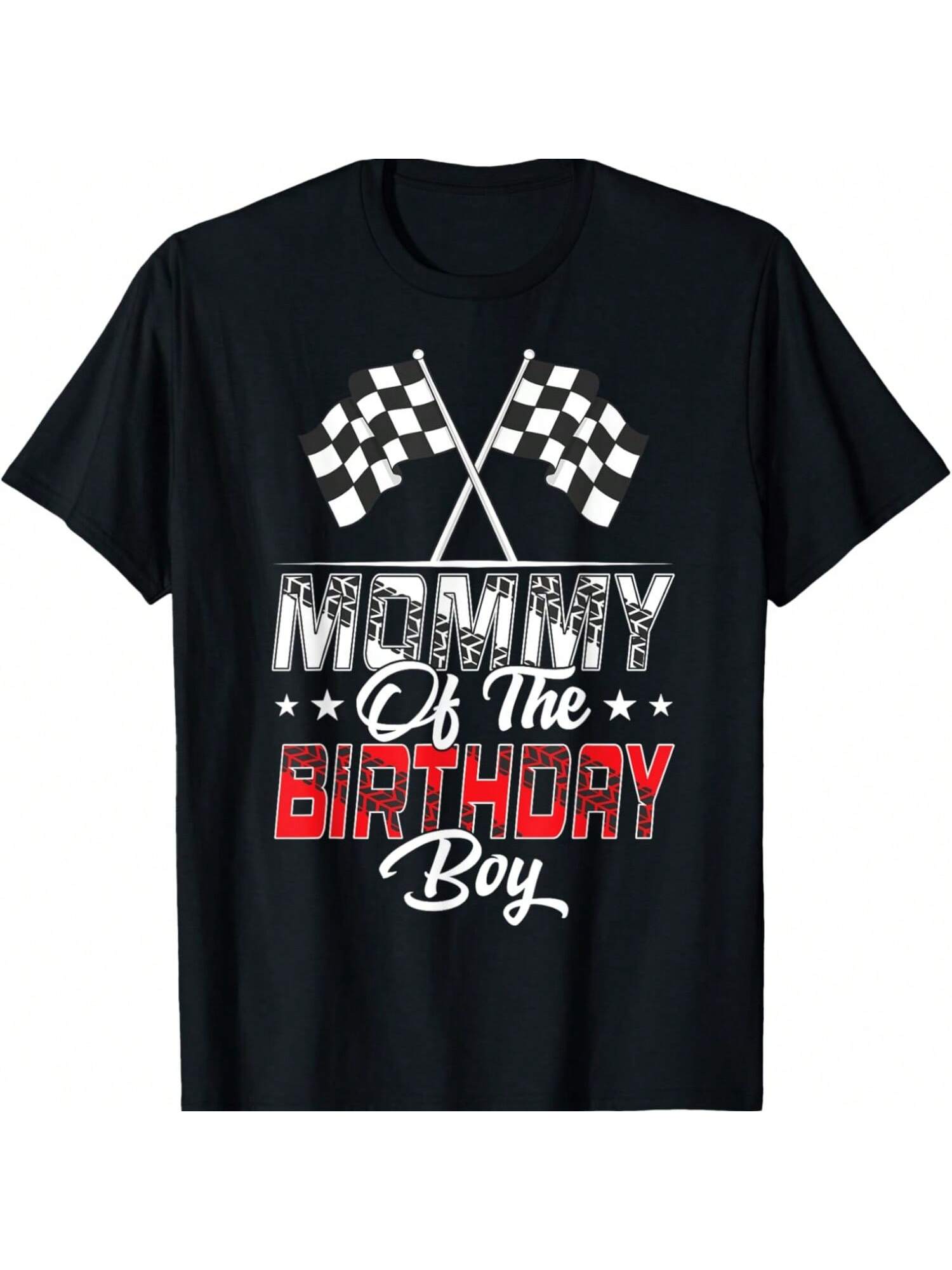 

Race Car Mommy Of The Birthday Boy Racing Family Pit Crew T-Shirt XXXXXL чорний