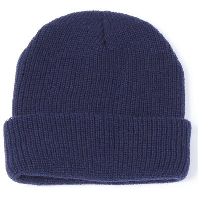 Casual Knit Cap Navy Acrylic One Size Unisex Mens Womens Berwick Hat