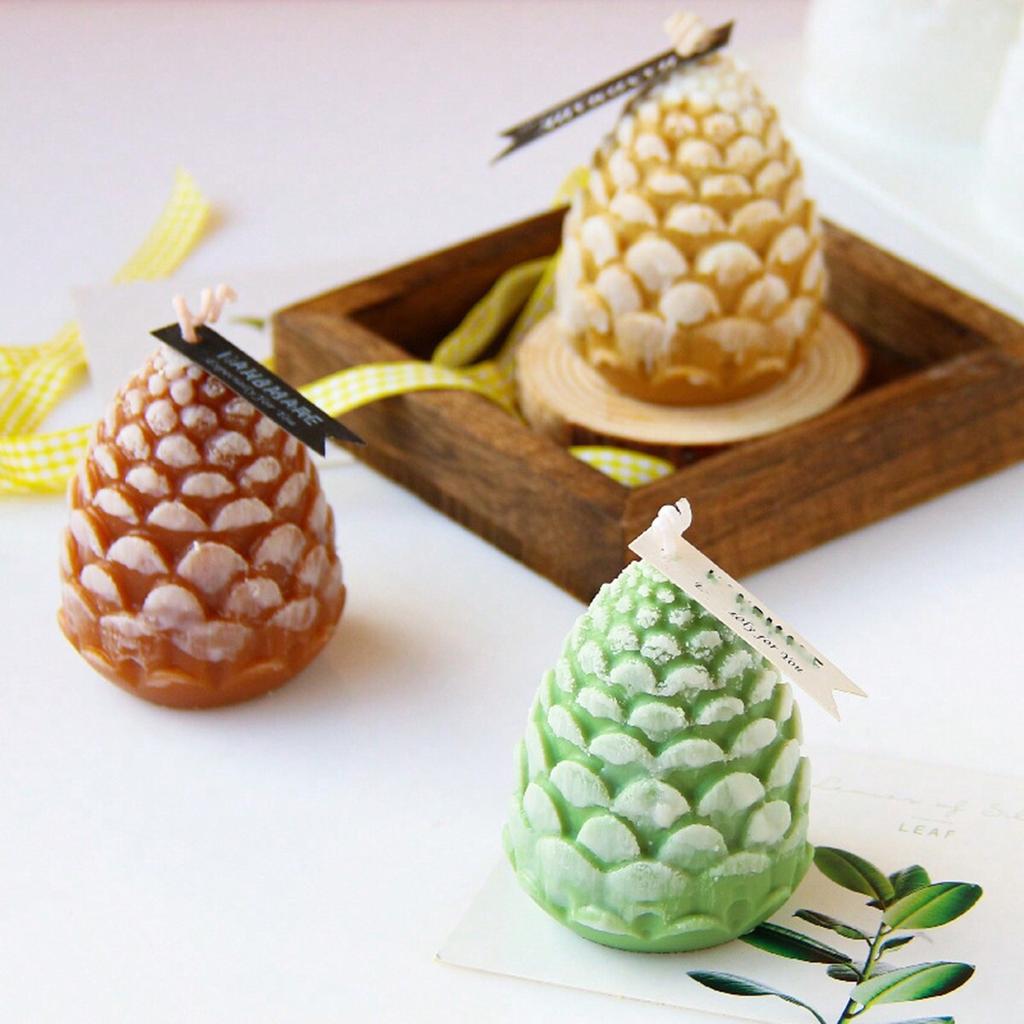 1 Stück Kiefernzapfen Silikon Kerzenform für DIY Aromakerzenherstellung Resin Seifenform Weihnachtsgeschenke Bastelbedarf Heimdeko