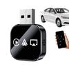 Wireless Car Display Adapter Plug and Play Phone To Car Screen Mirroring for Music Navigation Calls Compatible with Smartphones
