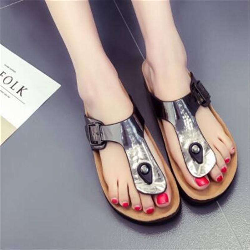 Versatile And Timeless 7 Colors Women Summer Beach Shoes Flat Non-slip Sandals