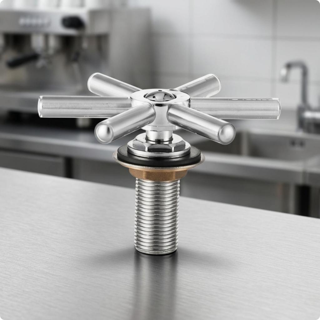 Sink Cup Rinser | High-Pressure, with six-spoke Spray Head, Quick,