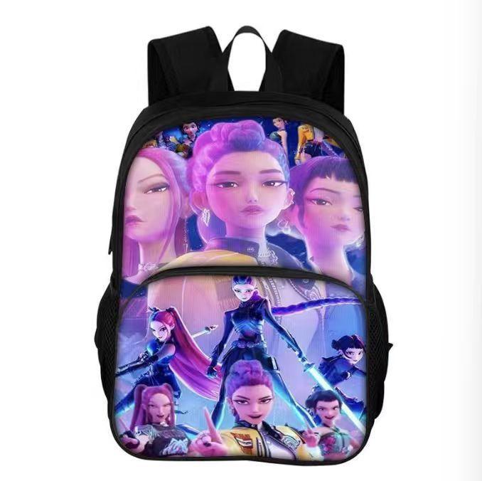 Anime Witch Hunter Group Men'S And Women'S Backpacks, Elementary School Students' Backpacks, Large-Capacity Printed Casual Backpacks