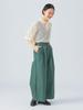 Beams Heart Pants with Side Size M Women's Wide-leg Belts, Green,