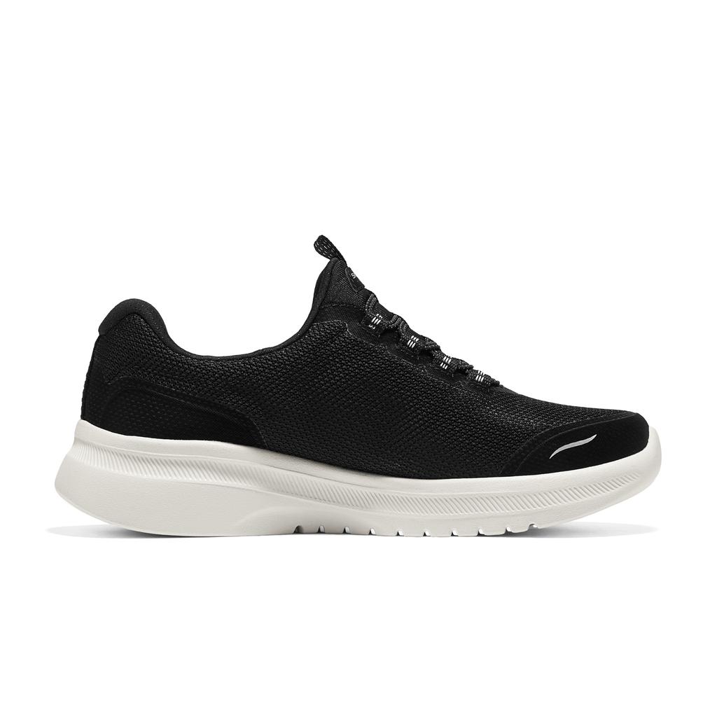 Skechers Sport PU Mesh Lightweight Comfortable Dry Low-Top Casual Shoes Women Sneakers Black White 150906-BKW