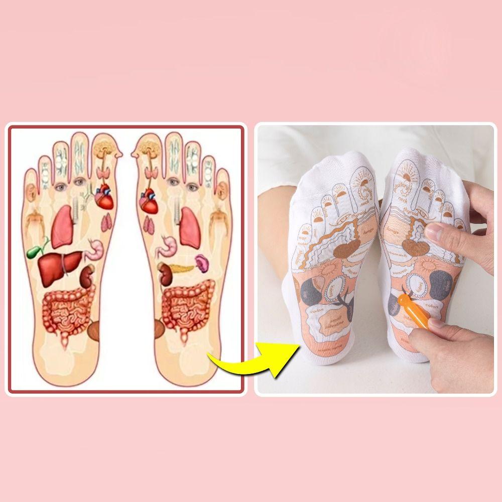 Acupoint Triangle Massager Reflexology Socks Massage Stick Acupuncture Reflexology Socks