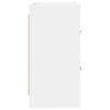 White Nightstand 40 x 30 x 60 cm Particleboard