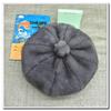 Plush Octagonal Beret: Fluffy, Noble-Looking Faux Mink Fur Hat for a Slimmer Face.