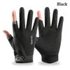 Sun Protection Fishing Gloves Anti-slip Cycling Gloves High Quality Ice Silk Halffinger  Men