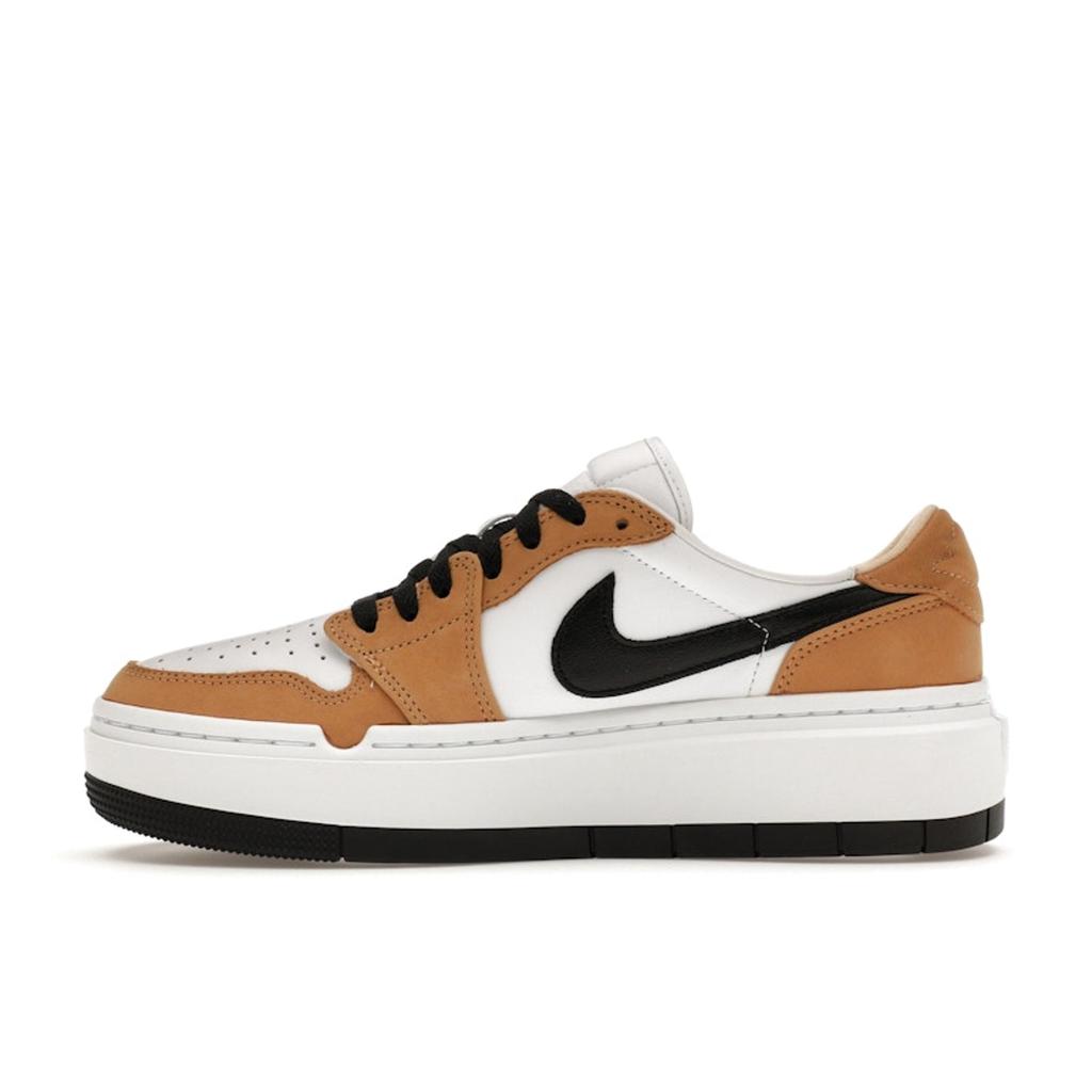 Air Jordan 1 Elevate Low Rookie of the Year Women Sneakers Brown Golden-Harvest Black DH7004-701