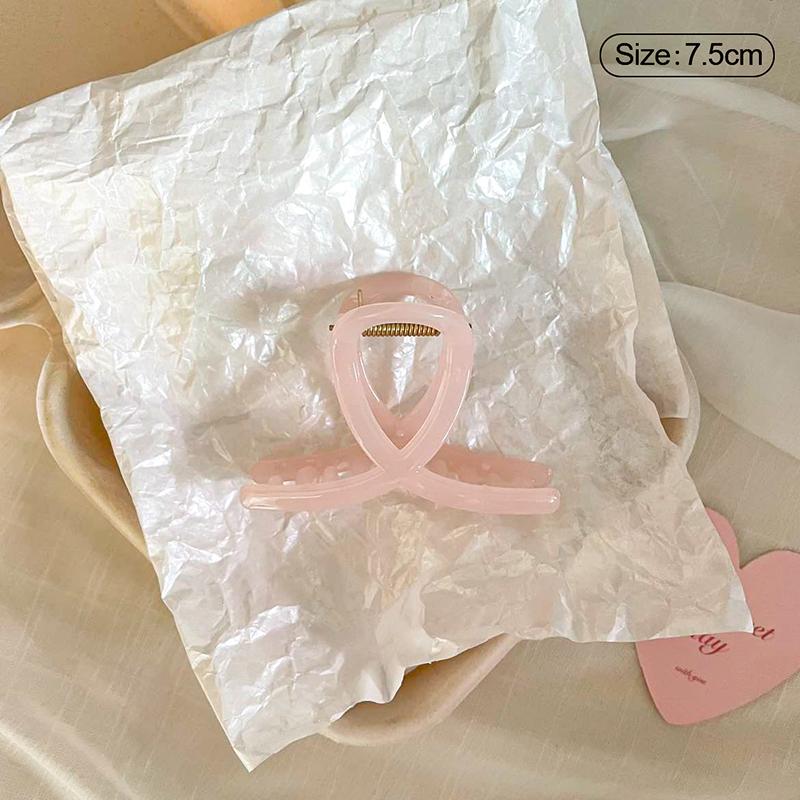 Jelly Pink Large Hair Claw For Women Elegant Acrylic Hairpins Hair Clip Headwear Girls Hair Accessories Gifts