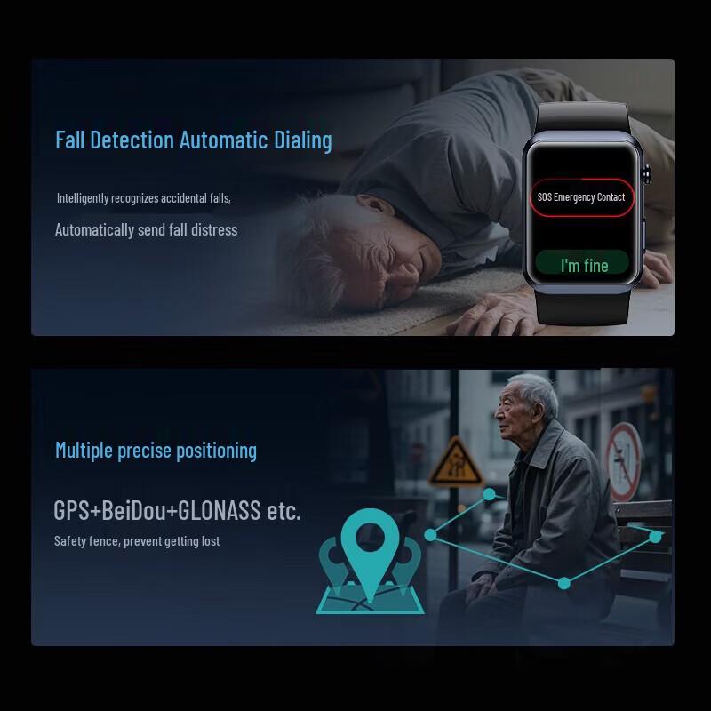 KPEP 4G Smart Health Watch with Advanced Medical Monitoring (CN version)
