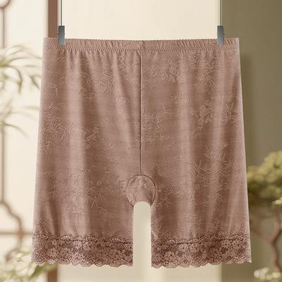 Plus Size Female Summer Lace Flower Border Guard Goes Without Trace High Waist Safety Leggings