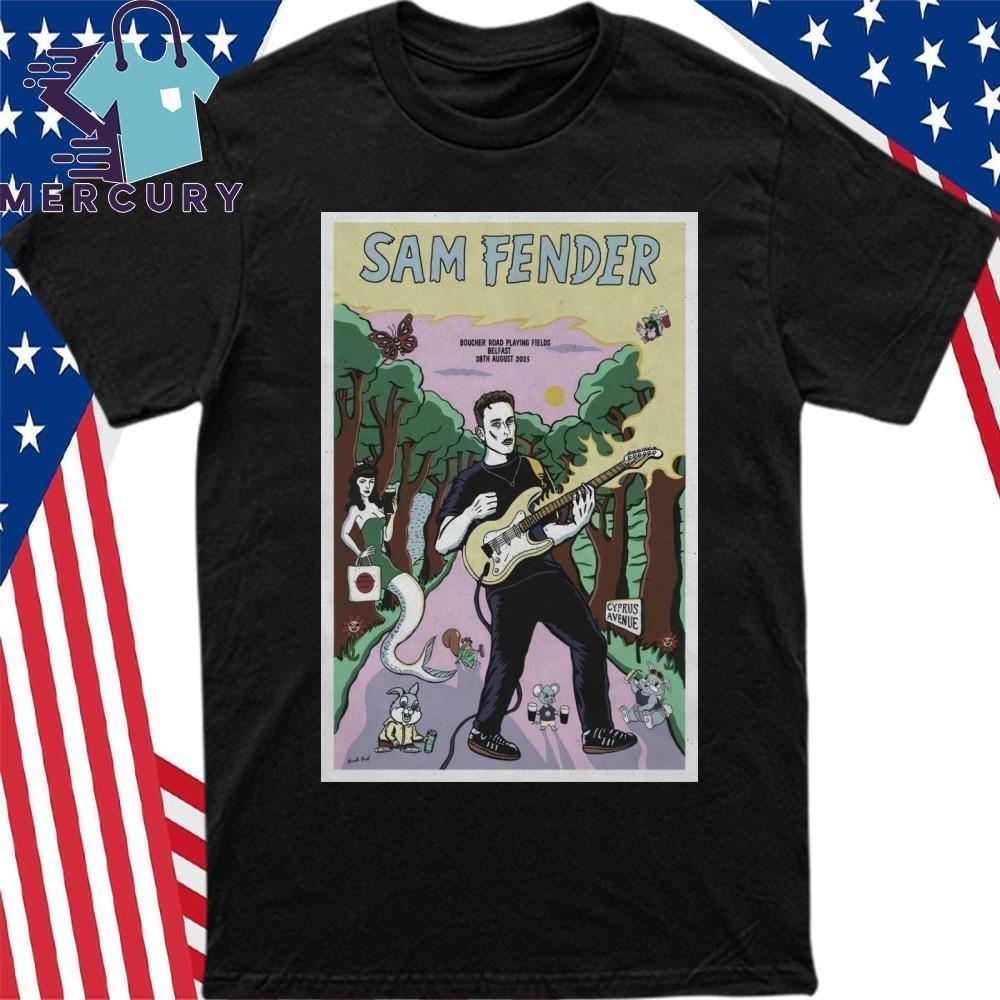 

Sam Fender Aug 28 2025 Boucher Road Playing Fields In Belfast UK Poster Shirt Unisex T-Shirt XL