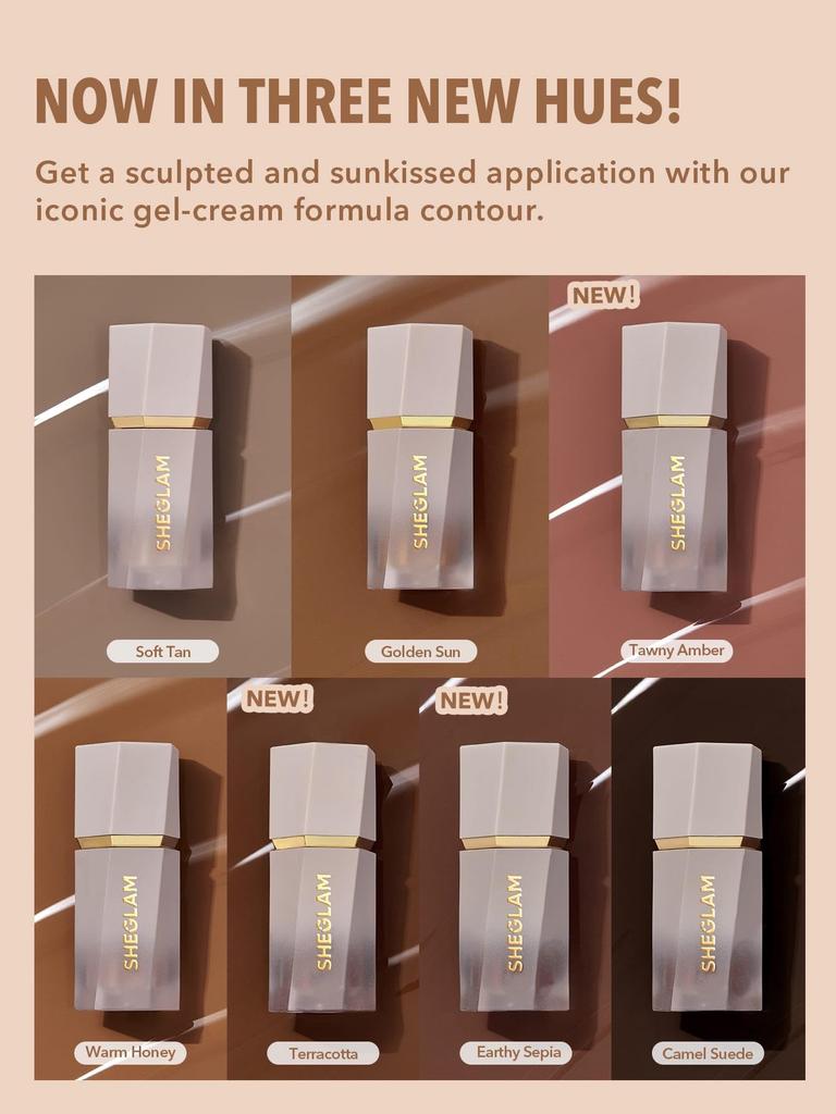SHEGLAM Liquid Highly Pigmented Shading Bronzer, Long-Lasting, (Warm Honey)