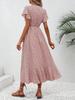 Bohemian V-Neck Belted Wrap Maxi Dress for Women