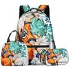 3D Animation Wukong Dragon Ball Super Student School Bag Backpack Lunch Bag Pencil Bag Three-Piece Set
