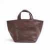 LEATHER CRAFT COMPANY Mini Sac Cabas, Cuir Italien, MINIMAL LMM-1006 (Marron clair)