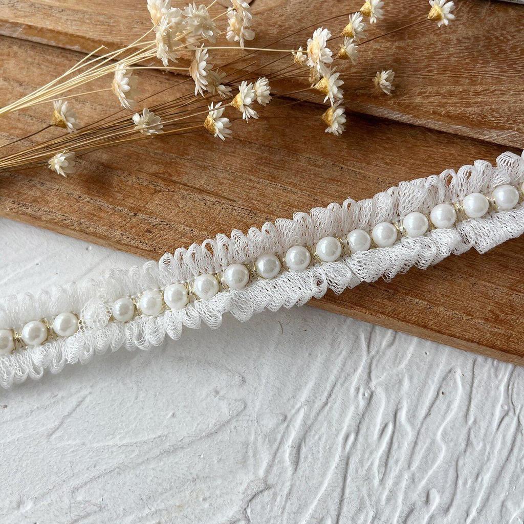 Handmade Lace Trim: Mesh for Baby Clothes, Curtains, Skirts, Pleated Decorative Fabric