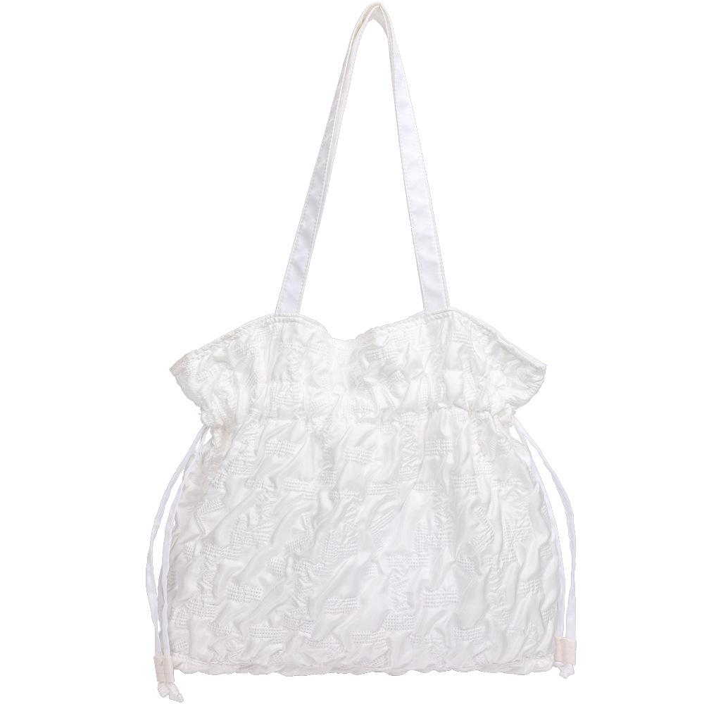 

Повседневная сумка из плиссированной ткани, Одноплечевая сумка большой вместимости, Нишевая сумка-мешок на шнурке для поездок на работу, Сумка-тоут