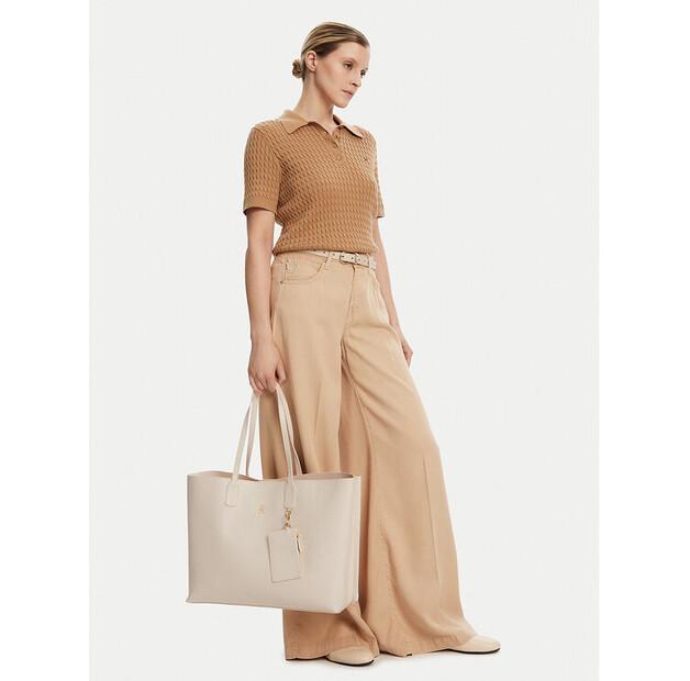 Bag Tommy Hilfiger Tommy Hilfiger Th Distinct Tote Mono AW0AW17195 Beige