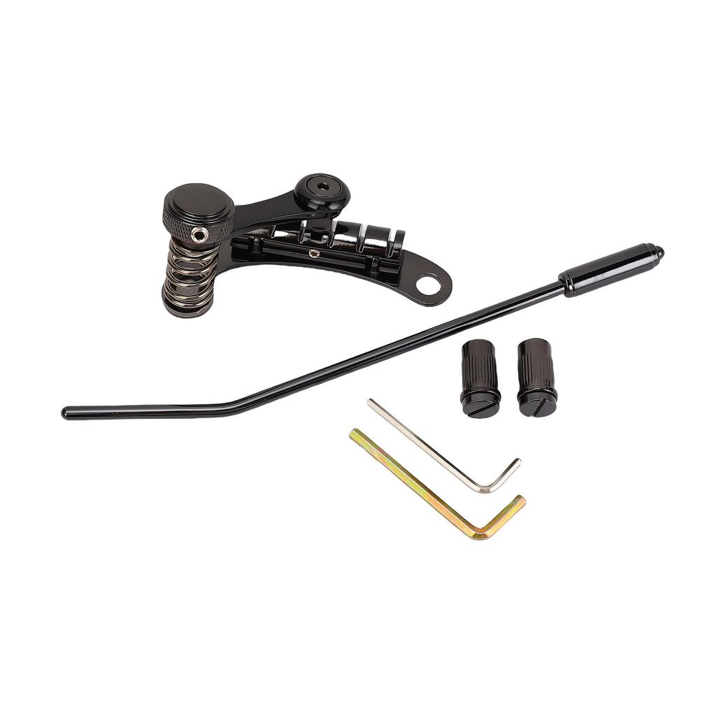 Guitar Bridge Stop Bar Replacement for Les Trem II Les Paul SG Black Color Zinc Alloy Guitar Tremolo Bridge Stop Bar