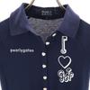 PEARLY GATES made in Japan golf Short sleeve Polo shirt Navy Women Used