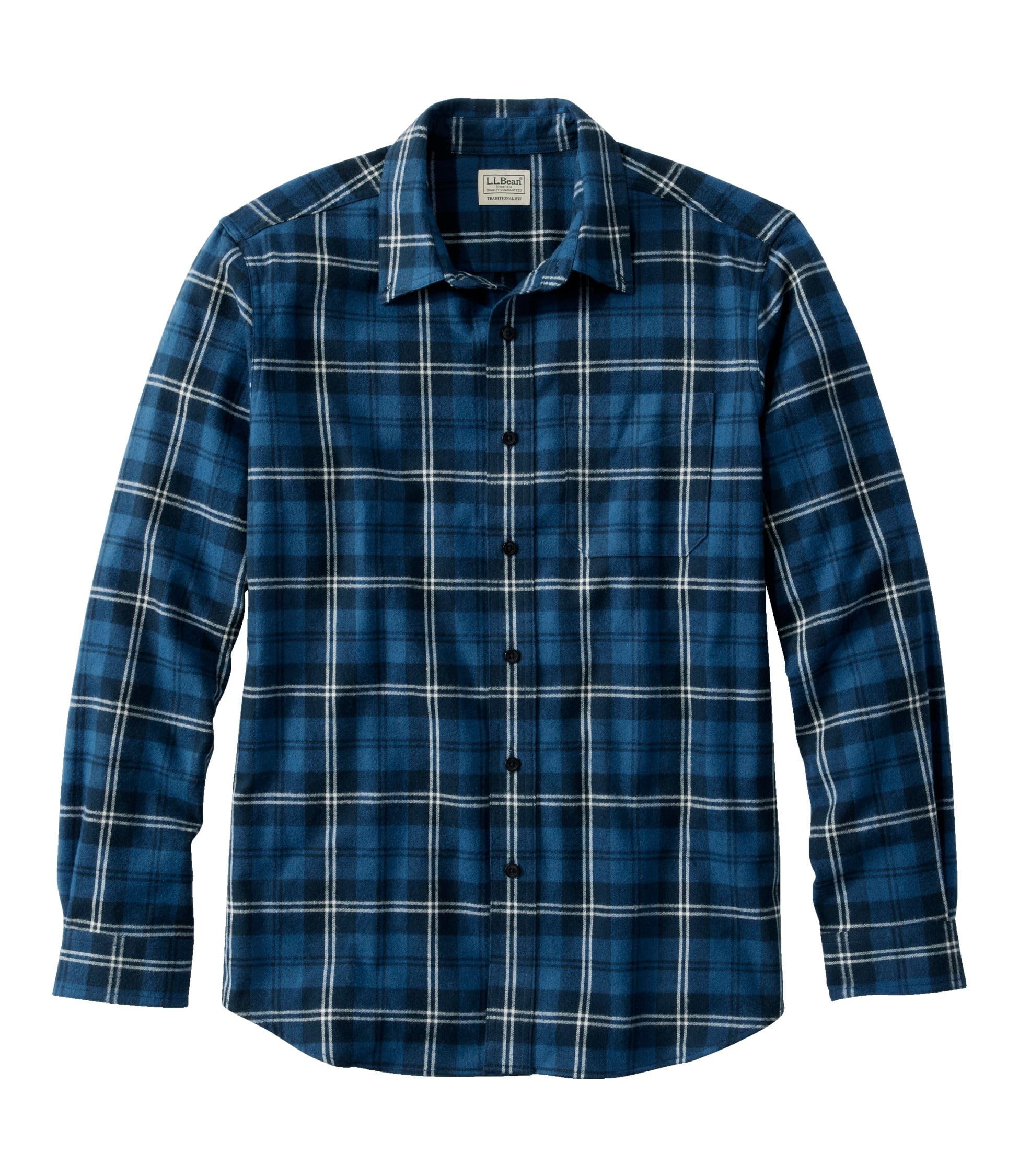 

Рубашка LLB Scotch Plaid Flannel Shirt Japan Fit XXL Swan Blue 1000197105 Мужская