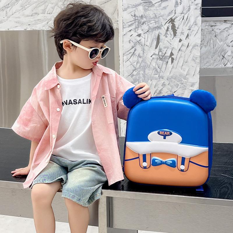 Bear Design Little Backpack Eva Material Cartoon Eggshell Pack For Carry Daily