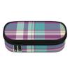 Pen Case High Capacity Durable 300D Polyester Smooth Zipper with Main Pocket Mesh Layer and Removable Pen Divider for Students