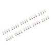 50Pcs Terminal Block Strip ThroughType FlameRetardant Wire Connector 60A Industrial Supplies