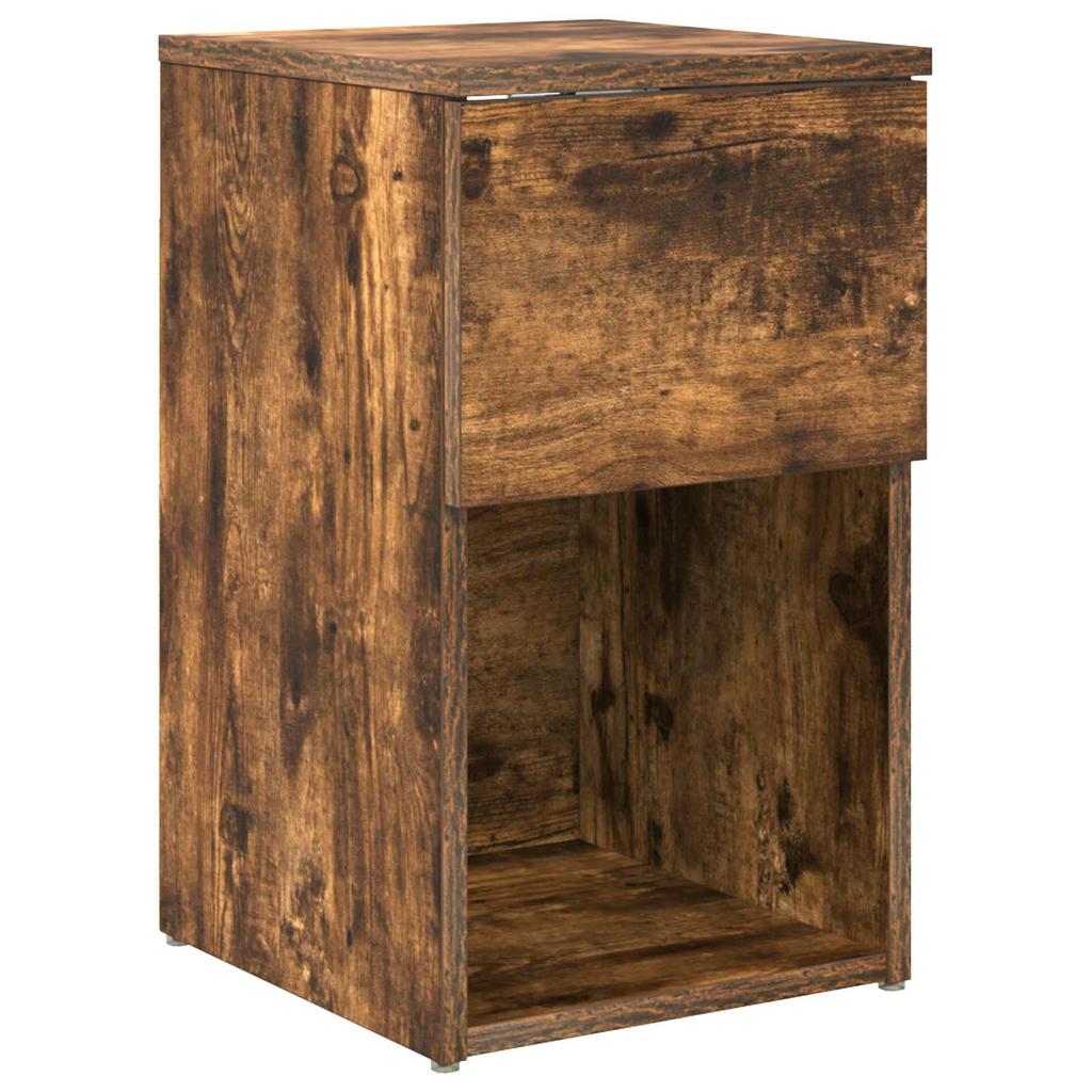 Bedside Cabinet Smoked Oak 29 x 31.5 x 49 cm Engineered Wood
