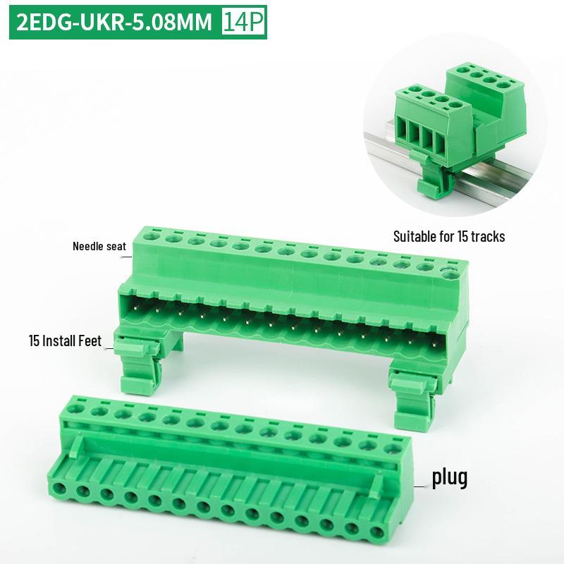 2EDG-UKR-5.08MM Plug-in Rail Guide Terminal Block Connector