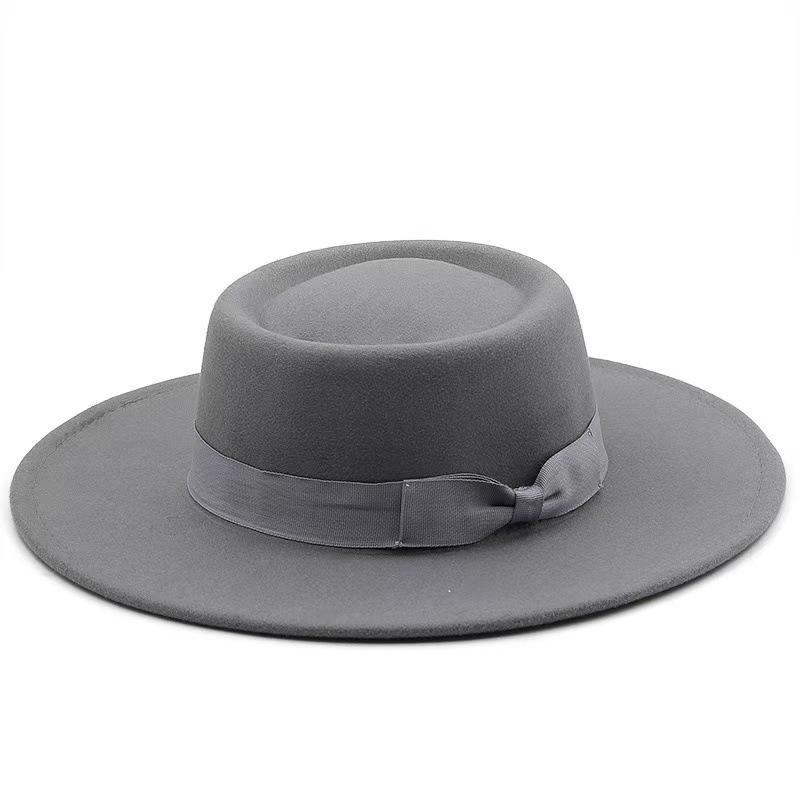 Popolare cappello a cilindro classico retrò .cm europeo e americano, cappello a cilindro a cupola concava-convessa in lana moda da uomo e da donna
