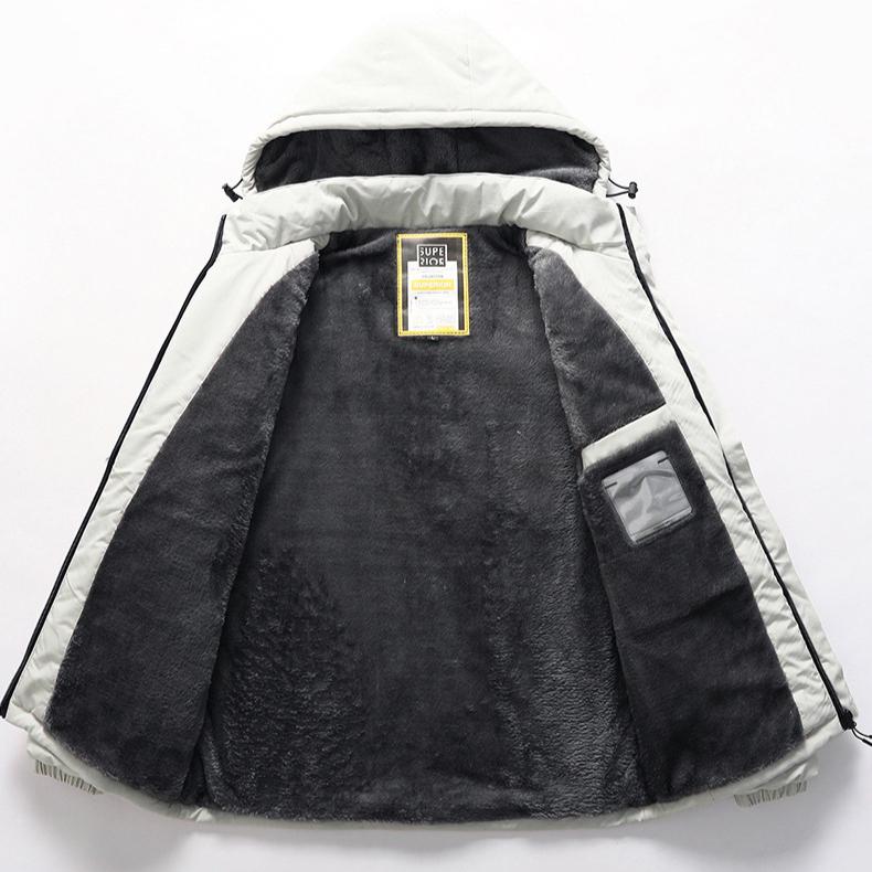 Winter Thickened and Velvet Cotton-padded Winter Clothes To Keep Warm and Keep Out The Cold, Youth Casual Jackets, Outdoor Cotton-padded Clothes