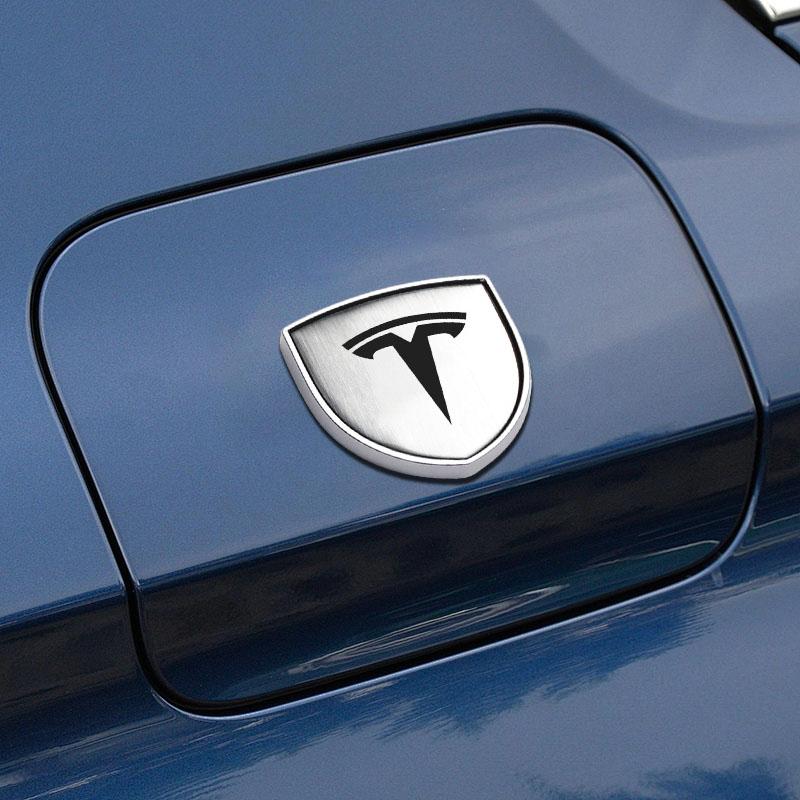 1 ks Kovový znak štítu dveří auta Odznak karoserie auta 3D nálepka Styling Pro Tesla Model 3 Model Y Příslušenství odznaku zadního kufru karoserie auta