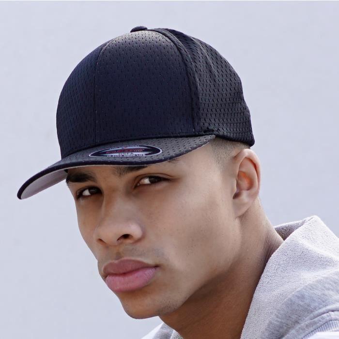 Casquette Stretchable - Flexfit - Athletic Mesh - Noir - 97% Polyester - Mixte