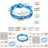 New Bohemian Style Waterproof Wax Thread Handwoven Bracelet Set With Alloy Daisy Beads