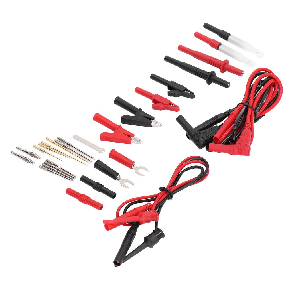 Multimeter Biltest s Sett Ledningspiercingklemme Stikksonde 4mm Bananplugg JT8040