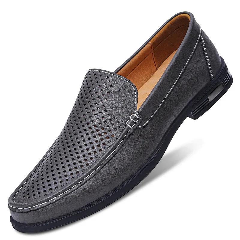 Genuine Leather Men's Shoes Classics Business Dress Shoes Moccasins Slip On Loafers Driving Shoes for Men Casual Shoe  New