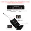 Wireless Lavalier Microphone EW100 2 Channels UHF Adjust Frequency Transmitter Bodypack For Church Meeting Party Show