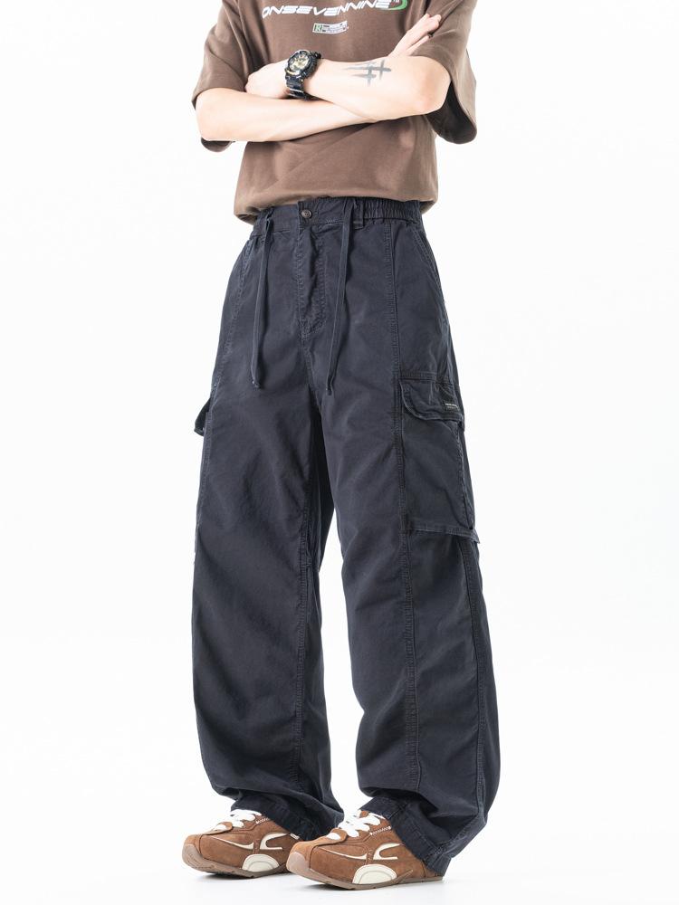 Men's new loose Japanese functional wind casual trendy brand multi-pocket overalls for