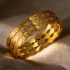 New Ethnic Style Hollow Bracelet Light Luxury Wide Version Women's Bracelet Geometric Jewelry