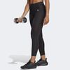 adidas Logo Print High Waist Elastic Long Sports Pants Women Bottoms Black HS9931